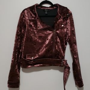 Forever 21+ Velvet Jacket NWOT